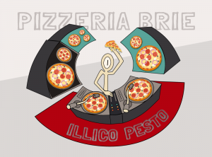 Création logo graphiste Angoulême pour la pizzeria Illico Pesto