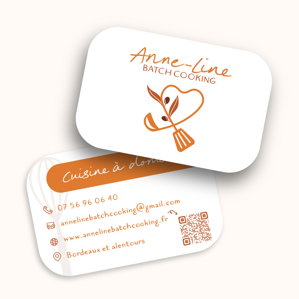 création carte de visite graphiste angouleme cuisiniere